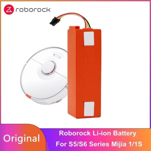 Original Roborock Li-ion Battery Replacement for Roborock S5 Max S5 S6 Series Xiaomi Mijia 1 / 1S Robot Vacuum Cleaner 5200mAh