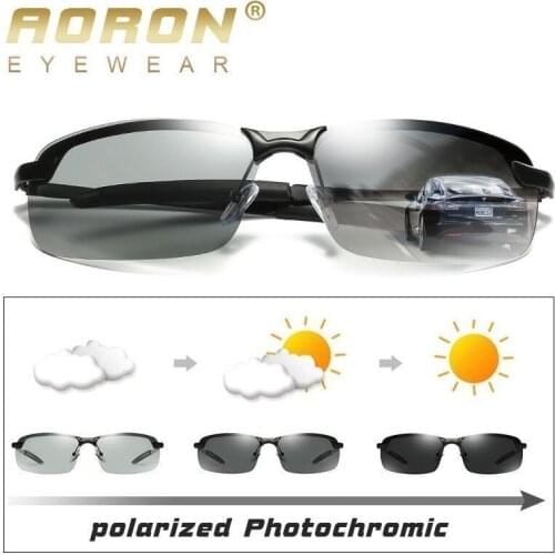 2018 New Mens Photochromic Polarized Sunglasses Anti-uv Driving Eyewear For Men Women Drivers Uv400 Sun Glasses Male Eyeglasses