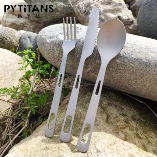 Pure titanium cutlery cutlery fork spoon set cutlery steak cutlery