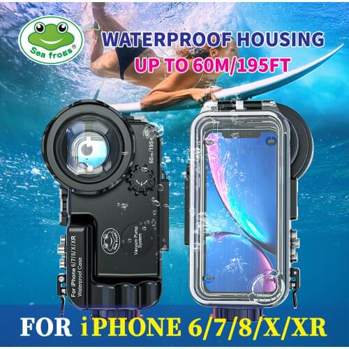 Bluetooth Control Waterproof case For iPhone X XS XR XS Max 8 7 6 6S Plus Cover Diving Underwater Swimming Surfing House Photo