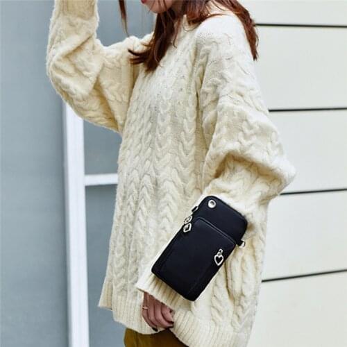 Woman Wallet Pouch Mini Shoulder Zipper Bag Girls Coin Purse Wallets Pocket Women Messenger Money Bags Cards Holder Lady Purses