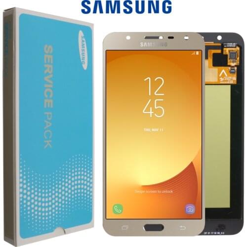 100% original LCD For Samsung Galaxy J7 neo J701 J701F J701M AMOLED LCD Display Touch Digitizer Screen Brightness Adjustment