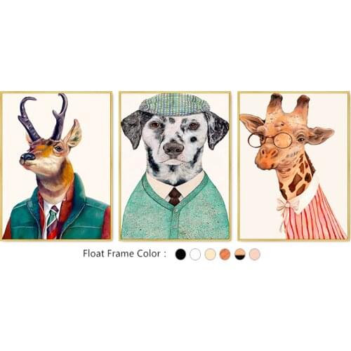 2017 Newest Animal Canvas Print On Canvas For Boys Room Decoration Wall Art