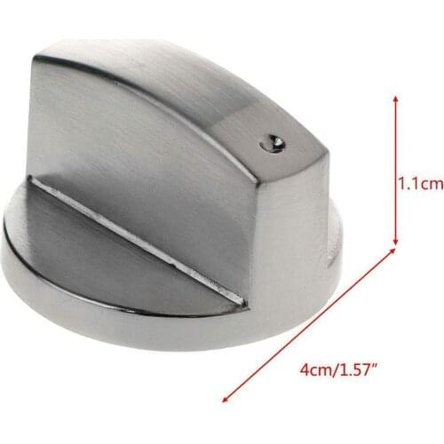4 PCS Metal 6mm Universal Silver Gas Stove Control Useful Control Knobs Switch Cooking Locks Oven Adaptors Q3Z9