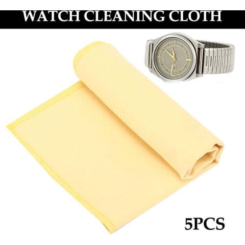 20x20cm Soft Watch Cleaning Cloth Wipe for Watch Lens Watch Repairing Cleaning Accessory Tool for Watchmaker