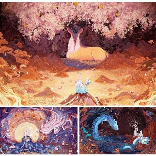 Diamond Painting 5D DIY Original Art Oil Painting Series Landscape Figure Inlaid Rhinestone Cross Stitch Decorative Painting