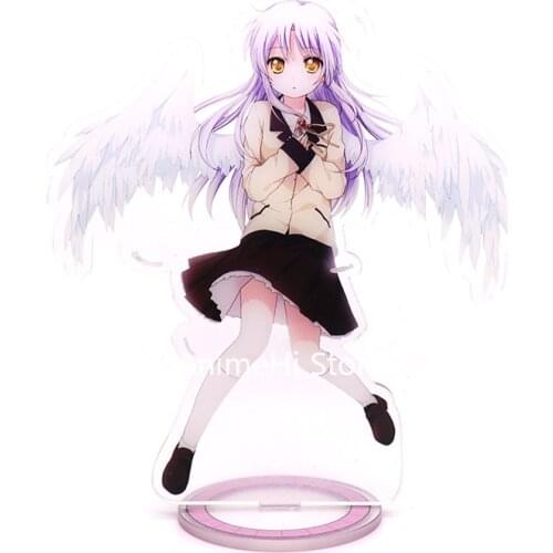 Anime Angel Beats! Action Figure Cosplay Toys Tachibana Kanade Yui Acrylic Figures Stand Model Dolls 15cm
