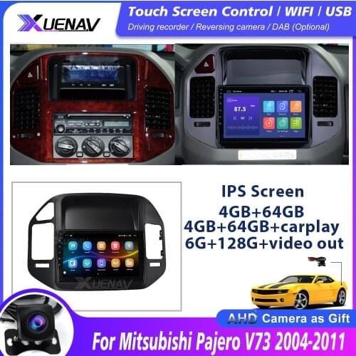 Car Stereo Radio Head Unit GPS Navi for Mitsubishi Pajero V73 2004-2011 Support Rearview Camera for Mitsubishi Pajero V73 car