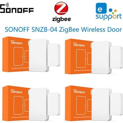 SONOFF SNZB-04 ZigBee WiFi Door / Window Sensor EWeLink App Notification Smart Home Automation Work With SONOFF ZigBee Bridge