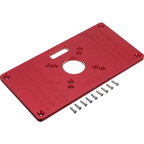 Woodworking 235x120mm Aluminum Alloy Router Table Insert Plate Mounting Base Plate for MAKITA RT0700C WORX