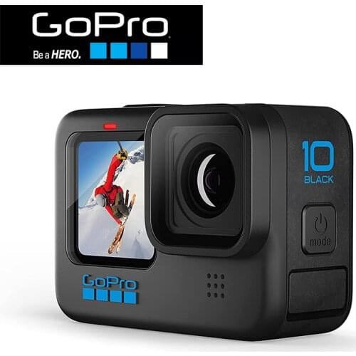 GoPro HERO 10 Action Camera 5.3K Video 23MP Photo Sports Cam Waterproof Touch Screen Webcam HERO 10 Professional Photo Camera