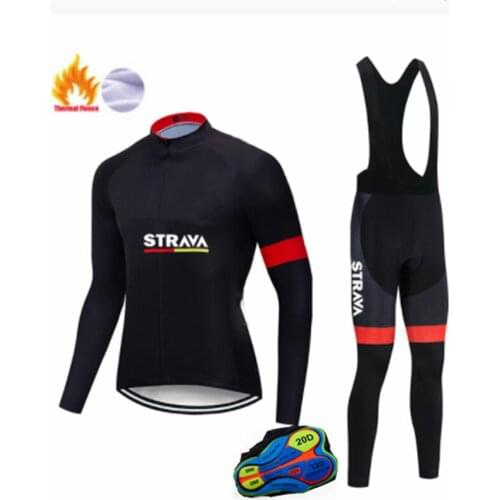 2021 Mens Hot Sale Fleece Cycling Jersey Winter Warm Long Sleeve Autumn and Winter Cycling Jersey Custom Cycling Uniform Sets