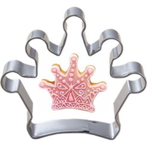 Crown Diamond Cookie Tools Cake Stencil Kitchen Cupcake Decoration Template Mold Cookie Coffee Stencil Mold Baking