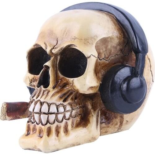 Hot Skull Resin Skeleton Storage Hook Wall Mount Desk Ornament Living Room Sets Home Party Halloween Decoration Accessory