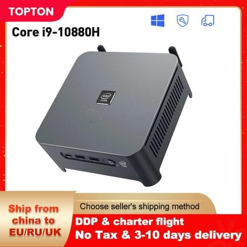 Newest Intel Mini PC Core i9 10980HK Xeon W-10885M 2Lans NUC Windows 10 2*DDR4 2*NVMe Gaming Desktop DP HDMI Type-C 3x4K Display