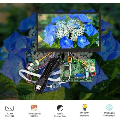 Original 9 Inch LVDS LCD screen DJ090IA01A Resolution 1200*720 Brightness 750 Contrast 1000:1