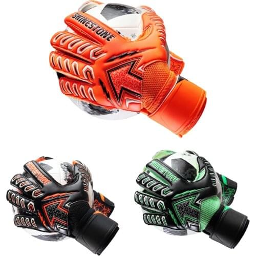 Men Professional Soccer Goalkeeper Gloves Latex Adult Football Gloves Finger Protection Breathable Non-slip Goalie Gloves