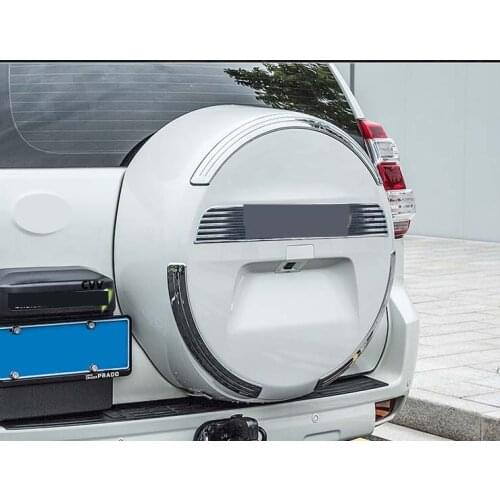 Full set Tail Rear Spare Tire Cover Trim for 2010-2020 Toyota Prado FJ150 4PS