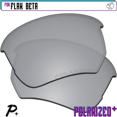 EZReplace Polarized Replacement Lenses for - Oakley Flak Beta Sunglasses - Silver P Plus