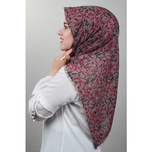 JAWEL PATTERNED LINEN FLAMLI SCARF-DESEN-36-RENK-16