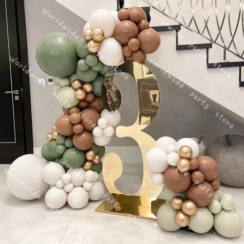 DIY Balloon Garland Arch Kit Wedding Decoration Global Latex White Macaron Mint Coffee Party Baby Shower Wedding Birthday Decor