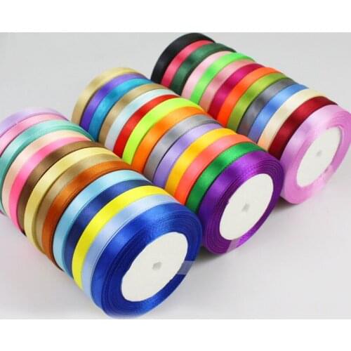 22Meters/Roll 6mm Silk Satin Ribbons Wedding Decorative Gift Wrapping Accessories DIY Handmade Crafts back to school ribbon