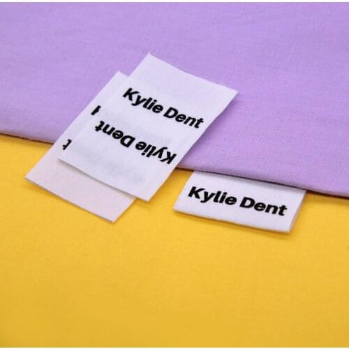 Sewing labels / Custom brand labels, Clothing Labels, Sewing Machine, Fabric 100% cotton, Custom text (FR119)
