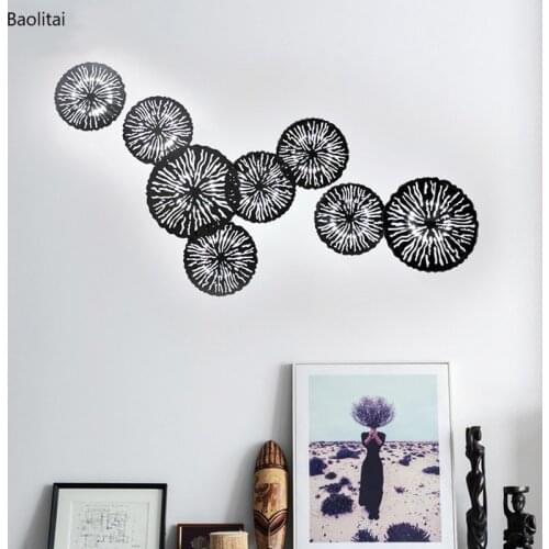 Modern Wall Lamp Led Tricolor Dimming 6W 18cm 23cm 220V Living Room Bedside Bedroom Background Wall Stair Decorative Light