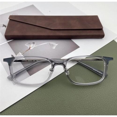 Titanium Alloy Optical Glasses Frame Men 2021 Square Myopia Prescription Eyeglasses Male Metal Eyewear