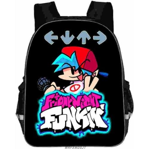 Friday Night Funkin Cosplay Canvas children Kids Schoolbag Back To School Backpack Bookbag Usb Charging Travel Bag