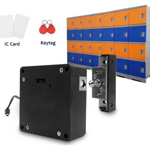 Smart Cabinet Lock 13.56MHZ IC Electronic Lock No Hole Easy Installation Hidden RFID Furniture Keyless Lock For Drawer Cabinet