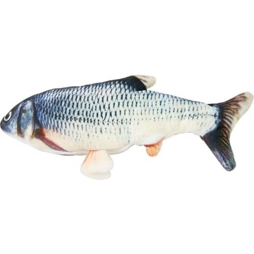 Pet Mobile USB Fish Shaped Cat Toy Interactive Gift Fish Catnip Pillow Doll Simulation Fish Play Pet Toy cat toys interactive