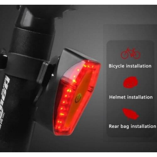 Bike Taillight Rear Light LED USB Chargeable Waterproof Mountain Bike Headlight Cycling Light Tail Lamp Riding Bicycle Lamps