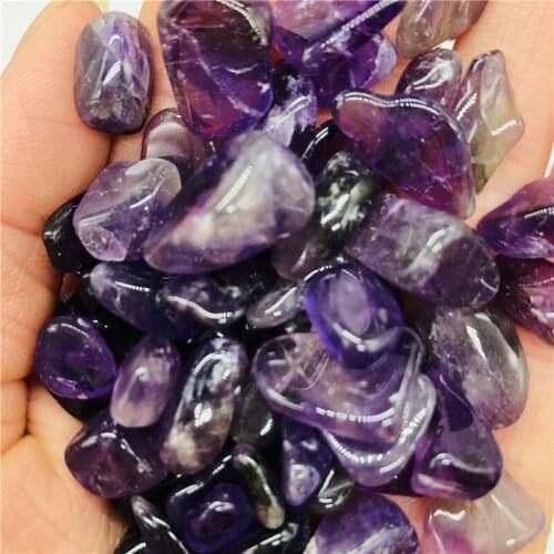 100g tumbling gem Fantasy amethyst natural quartz mineral is used to heal chakras