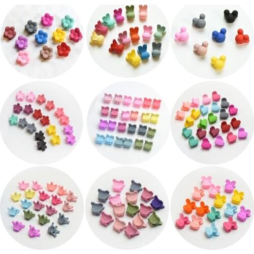 20 PCS/Set Korean Hair Claws Hair Accessories Girls Hairpin Small Flowers Hair Clips Bangs for Children Random Colors