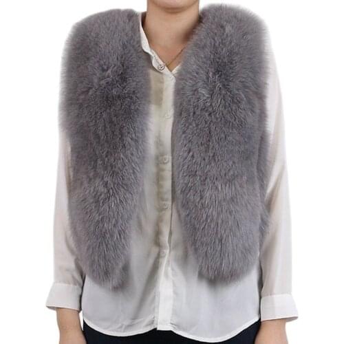 QIUCHEN PJ8015 Natural Fox Fur Vest 2019 New For Women Custom Real Fashion Model Style Covered Button Sleeveless Solid