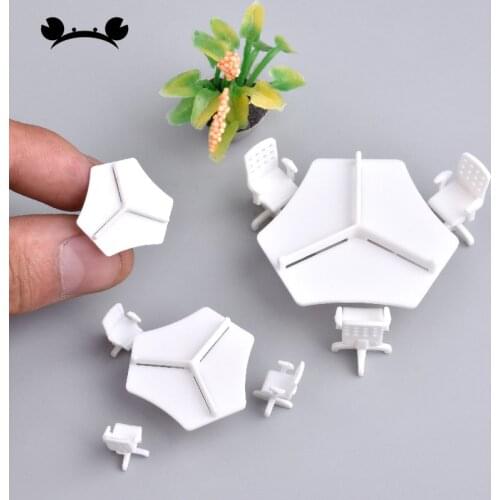 1 sets 1/50 1/75 1/100 scale model office chair table for architecture model building toys