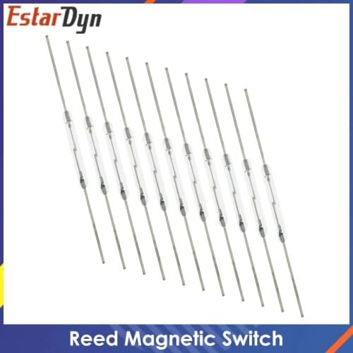10pcs N/O Reed switch Magnetic Switch 2 * 14mm Normally Open Magnetic Induction switch
