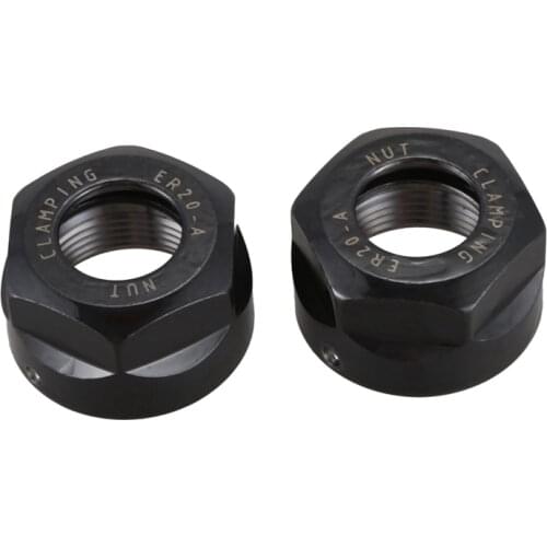 2 Piece / Batch Precision Balance Chuck Nut a Type ER20 Spring Collection Nut Clamping ER20-A for CNC Milling Machine Engraving