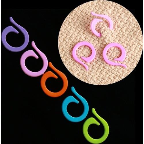 20/60/100 Pcs Plastic Knitting Crochet Locking Stitch Markers Crochet Latching Knitting Tools Mixed Color Sewing Accessories