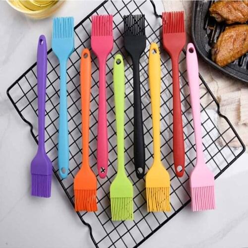BBQ Baking Silicone Bread Basting Brush Silicone Barbecue Pastry Bread Butter Bastet Brush Cooking Kitchen Utensil Easy to Clean
