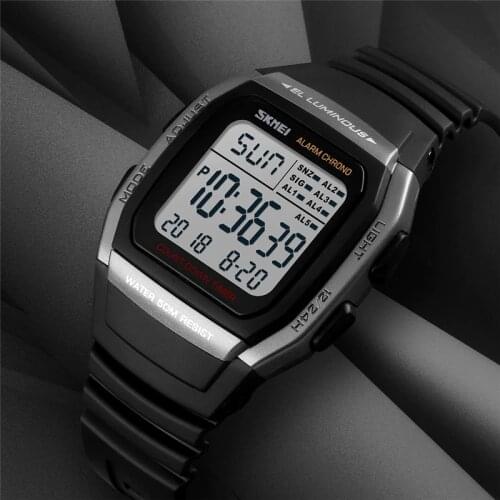 Student youth luminous alarm waterproof chronograph digital watches mens multi-function fashion outdoor sport watch