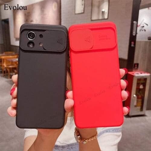 Slid Camera Lens Protective Phone Case For Xiaomi Redmi Note 10 9 Pro Max K40 Pro Plus 9C 9A 8A 8 10S 9S 8T Soft TPU Back Cover