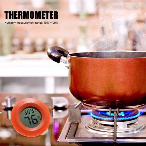 Mini LCD Digital Thermometer Hygrometer Temperature Indoor Room Gauge 6 Colors Indoor LCD Convenient Instrument For Home Kitchen