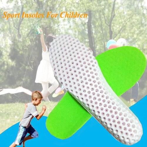 Children Boys Girls Breathable Insoles For Sport Shoes Teenage Men Honeycomb Memory Foam Full Pads Running Soles