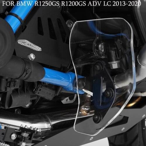 FOR BMW R1250GS R1200GS ADV LC R 1200 2013-2020 Motorcycle PC Material Transparent Foot Pedal Splashproof Foot Plate Windshield
