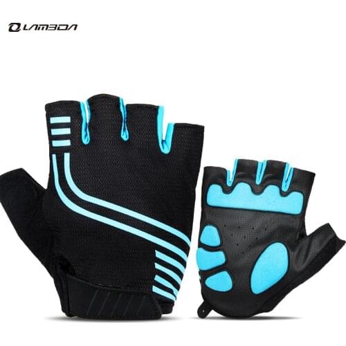 LAMEDA-Touch Screen GEL Bicycle Riding Half-finger Gloves For Mountain Road Bike Full-finger Gloves Shockproof And Breathable