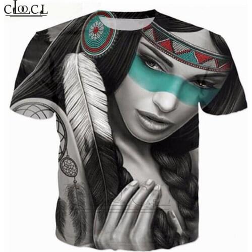 Indians T Shirt 3D Print Beautiful Girl T-Shirt Men/Women Fashion Summer Style Casual Short Sleeve Streetwear Tops T195
