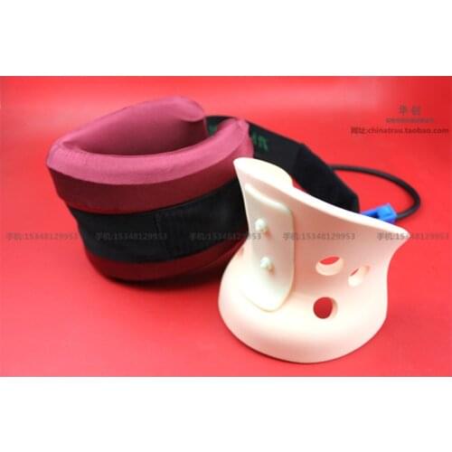 Infrared Neck Cervical Traction Device Powerful Support Adjustable Inflatable Neck Stretcher 360 Neck Protection Brace Air Pump