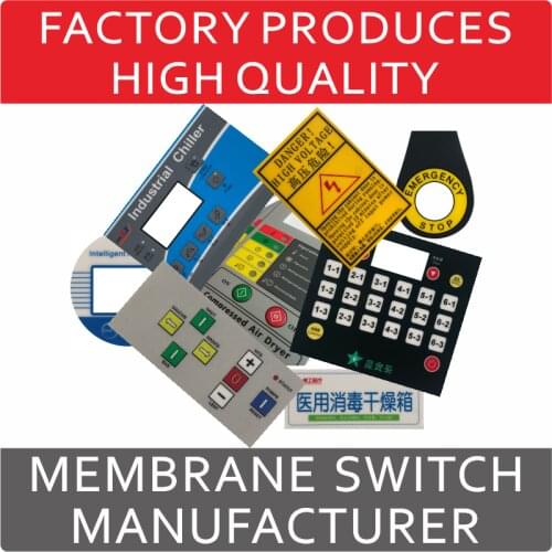 Custom-made membrane switch PVC thin film contral panel Membrane keyboards Buttonsticker Thin film switch with leds Freeshipping
